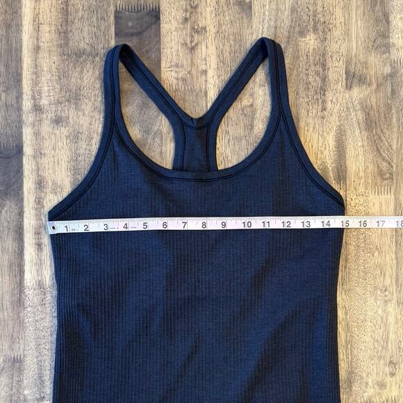 Lululemon Ebb to Street Tank Top Ribbed Racerback Yoga Black Women’s Size 10 - Picture 3 of 6